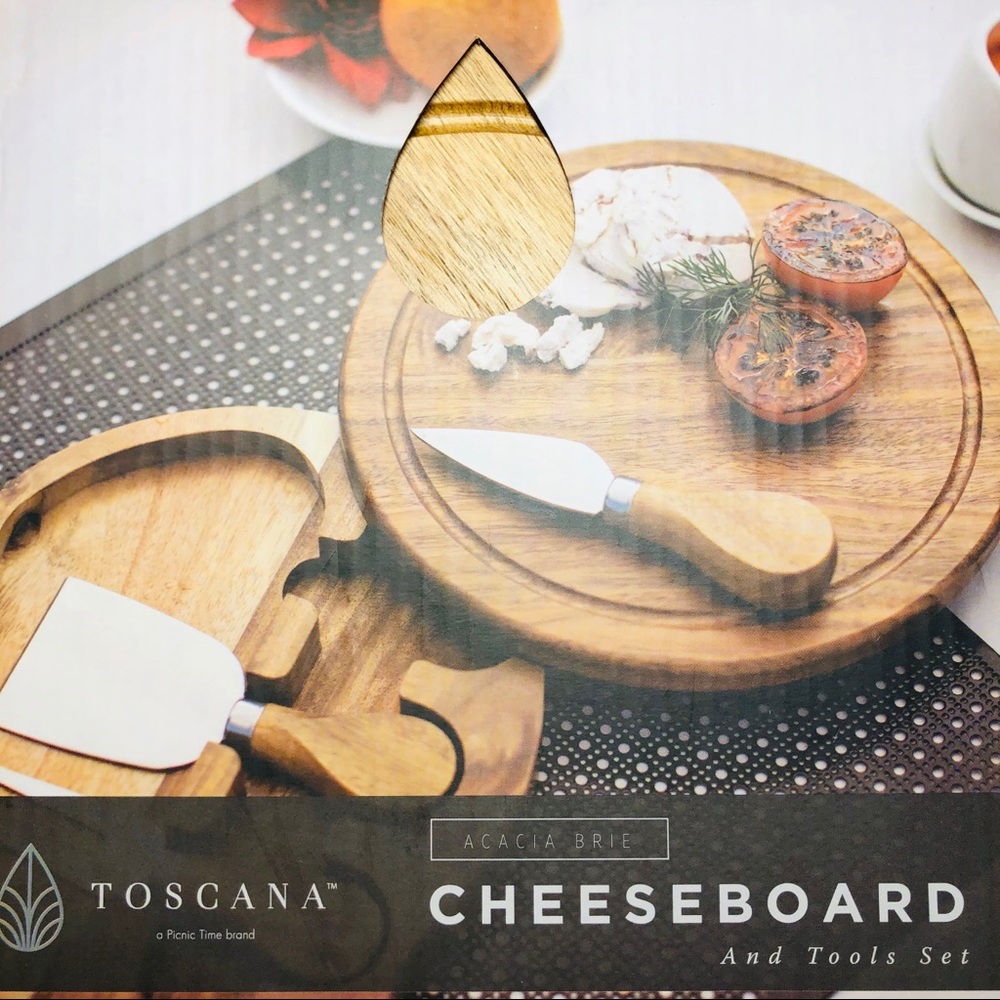 🌿Deluxe Cheese Board Set Acacia Wood - Picture 12 of 16